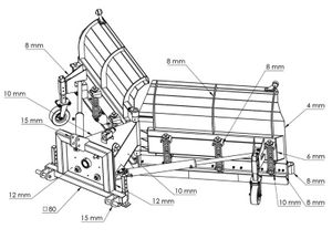 LNV-300 SNOWPLOUGH WITH 3 POINT LINKAGE CAT.2-3 - Image 4