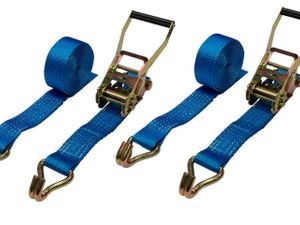 10 x 4m 5ton Ratchet Straps Tie Down Trailer Lorry - Image 3