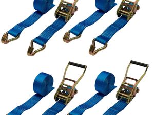 10 x 4m 5ton Ratchet Straps Tie Down Trailer Lorry - Image 4