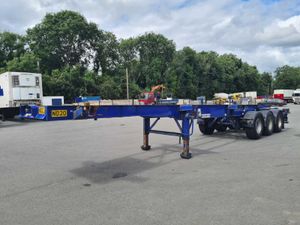 2008 DENNISON SLIDING SKELETAL TRAILER - Image 3