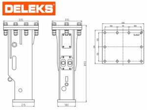Hydraulic breaker for 5t miniexcavator - silenced - Image 3