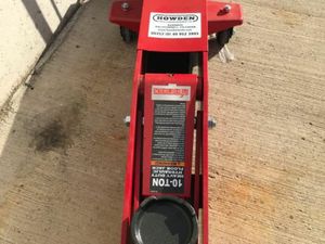 Heavy Duty 10 Tonne Trolley Jack Extra-Long Reach - Image 3