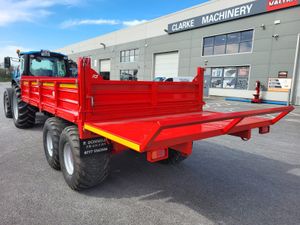Donnelly 14ft x7ft6" Tipping trailer c/w bale Ext - Image 4