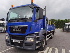 2017 MAN TGS 26.360 6X2 DROPSIDE 20ft Flat - Image 3