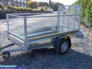 New M-Tec 8x4 Single Axle Car Trailer - Image 2