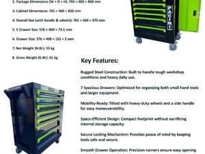 7 Drawer Tool Chest ( Without tools) - Image 2