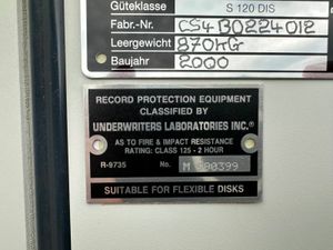 CHUBB DATA CABINET FIRE IMPACT MONEY SAFE. - Image 4