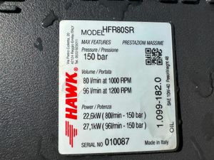 UNUSED HAWK HFR80SR WASHER PUMP....80lts/min. - Image 3