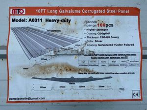 10 ft ..UNUSED CLADDING / ROOF SHEETING.....489. - Image 2