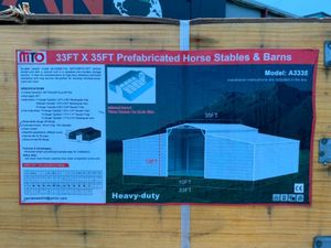 33ft  x 35ft  PORTAL FRAME STORAGE BARN ......725. - Image 2
