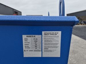 1250L Tipping Skip Crane Lugs 2000kg SWL - Image 4