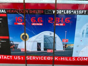85ft x 30ft heavy duty  DOMED SHELTER SHED....539d - Image 3