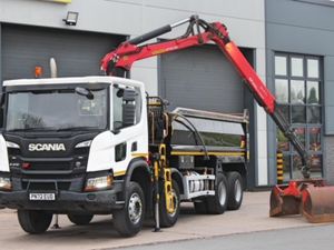 2022 SCANIA P410 XT 8X4 TIPPER GRAB - Image 3