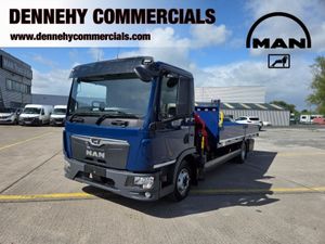 Man TGL 12.190 Flatbed with Crane - Image 3