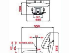 Economy Tractor Seat Comes With Arm Rests 830-872 - Image 2