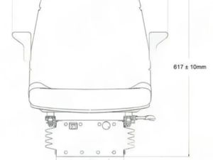 Tractor Air Suspension Seat With Sliging base - Image 2