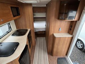 Elddis Affinity caravan 4 berth island bed - Image 4