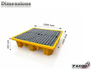280L/62 Polyethylene Spill Pallet - Image 4