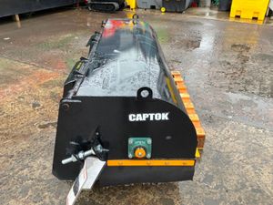 Unused 72" Skid steer road sweeper / collector box - Image 4