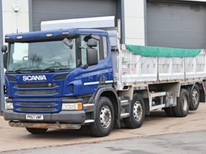 2018 SCANIA P410 8X2 TRIPLE DROP-SIDE ALLOY TIPPER - Image 3