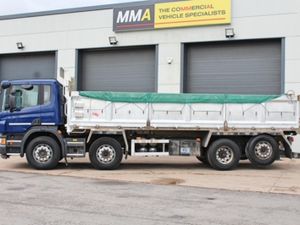 2018 SCANIA P410 8X2 TRIPLE DROP-SIDE ALLOY TIPPER - Image 4