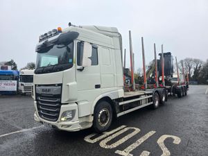 2020 DAF XF 530 Space cab, 6X2 Twin Lift axle, log - Image 3
