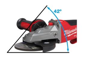 Milwaukee Angle Flathead Grinder (2x5Ah)125mm 18V - Image 4