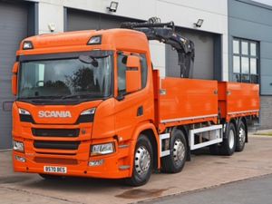 2020 SCANIA P410 8X2 BRICK LORRY &  MIDMUONT CRANE - Image 3