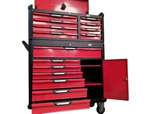 Red 15 Drawer Toolchest Rolling Cabinet 42" - Image 2