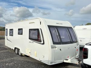 2014 Lunar 4 Berth Fixed Island Bed Caravan - Image 2