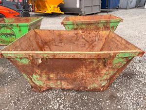 2 yard yrd chain lift builders rubbish rubble skip - Image 4