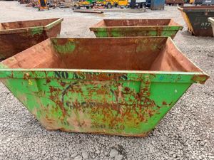 2 yard yrd chain lift builders rubbish rubble skip - Image 4