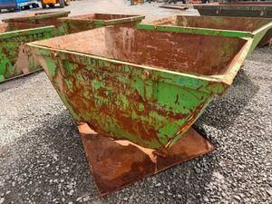 2 yard yrd chain lift builders rubbish rubble skip - Image 3