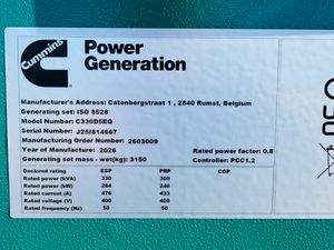 New Cummins 330kVA 3Phase Diesel Generator - Image 4