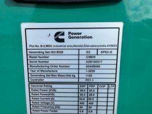 New Cummins 38kVA 3Phase Diesel Generator - Image 4