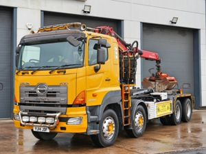 2014 HINO 700 SERIES 8X4 HOOK LOADER WITH CRANE - Image 3