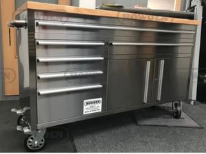Stainless Steel 60" Tool Chest Rolling Workbench C - Image 3