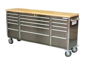 72" Stainless Steel Toolchest Workbench - 15 Drw - Image 2