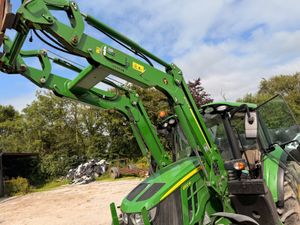 2022 John Deere 6100M & John Deere loader - Image 3
