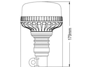 LED BEACON POLE MOUNTED FLEXI 12/24V - Image 2