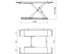 Mid-Rise Scissor Lift 3 Tonne, 230 Volt - Image 2