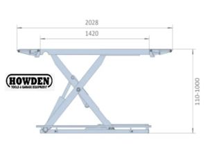 Taranto 3.5 Ton Mid Rise Scissor Mobile Car Lift - Image 4