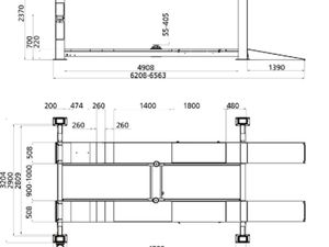 4 Post Integrated Scissor Lift 5-tonne 230 Volt - Image 3