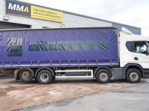 2021 SCANIA G410 8X2 CURTAIN SIDER & MOFFETT KIT - Image 4