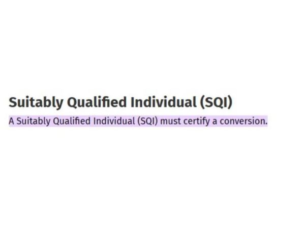 SQI (Suitably Quailified Individual) Reports for sale in Waterford for ...