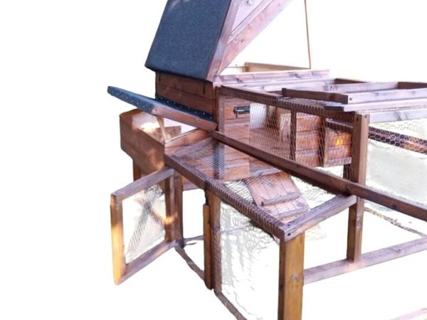 Timber hen ark & cage pen on wheels chicken coop for sale in Armagh for ...