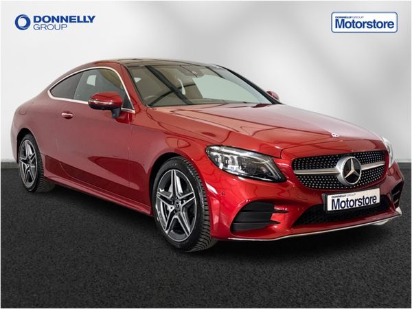 Mercedes-Benz C-Class Coupe, Diesel, 2020, Red