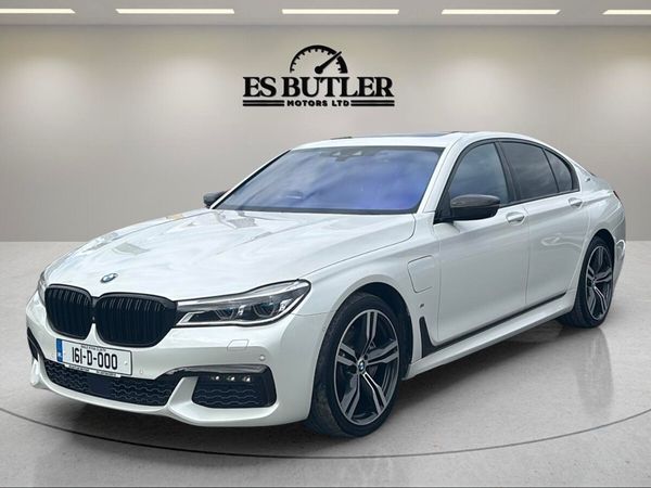 BMW 7-Series Saloon, Petrol Plug-in Hybrid, 2016, White