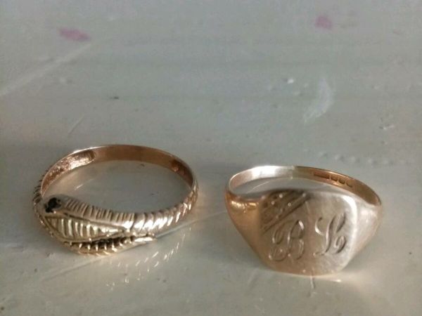 2 9ct gold rings for sale in Co. Cork for €350 on DoneDeal