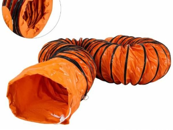 Extra Long Flexible Duct Hose – 32ft, 6.25 Inch Diameter, 3-Layer PVC/Aluminum Foil/Steel Wire, For Dryer & HVAC Venting